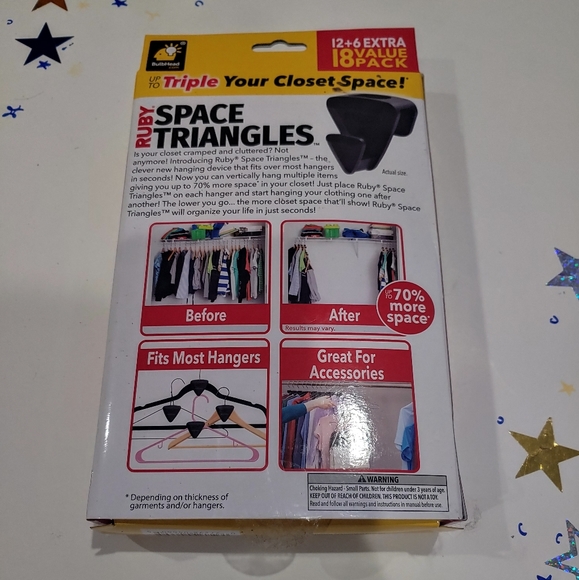 Ruby closet space triangles - Picture 3 of 5